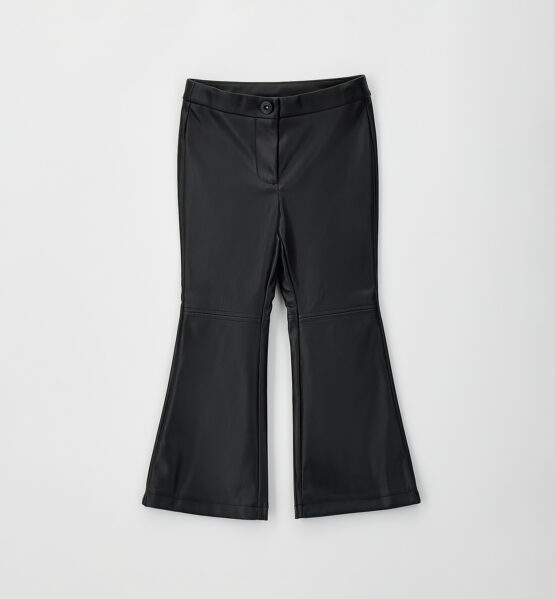 PANTALONE ECOPELLE A ZAMPA BAMBINA